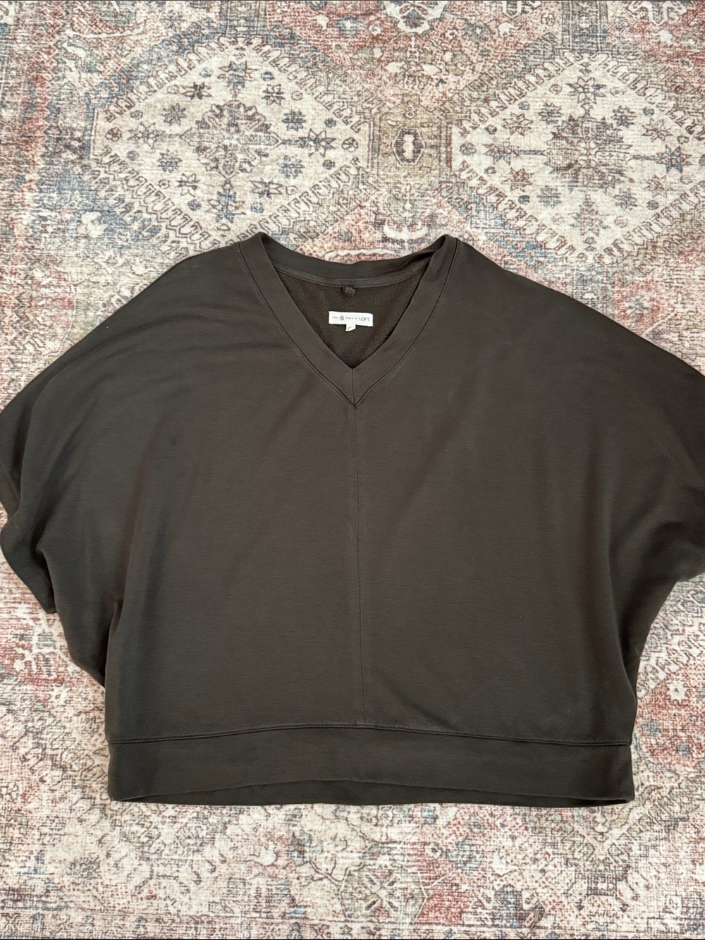 Lou & Grey for Loft Soft Sage Green Top